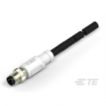 T4061110003-007 TE Connectivity M8  Cable Assembly Single Ended Male Straight / 10000 mm PVC Cable, 3 wire / Shielded