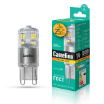 Лампа светодиодная LED3-G9-NF/830/G9 3Вт 220В Camelion 13702
