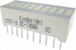 Kingbright DC-10GWA LED-Bargraph 10fach Gruen  (B x