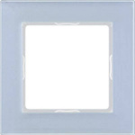 Jung 1fach Rahmen  A creation Blau-Grau AC581GLBLG