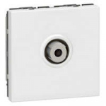 Механизм розетки TV СП Mosaic New тип F бел. Leg 078780