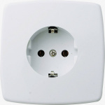 GAO 0301  Unterputz-Steckdose    Creme-Weiss