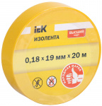 Изолента ПВХ 0.13х15мм (рул.20м) для DIY жел./зел. ИЭК UIZ-13-15-20MS-K52