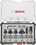 Bosch Trim&Edging Fraeser Set, 6 tlg., 6mm Schaft.