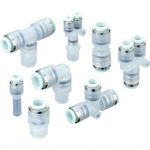 KPH08-00 SMC KPH, Clean One-touch Fitting for Blowing Systems - Male Connector and Straight Union