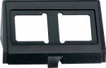 Merten 2fach  Abdeckung  Schwarz 464394