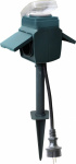 GAO 8470 Gartensteckdose mit Zeitschaltuhr 2fach