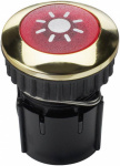 Grothe 63042 Klingeltaster beleuchtet 1fach Gold 2