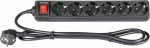Adam Hall 8747S6 Steckdosenleiste mit Schalter 6fa