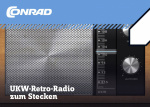 Retro-Radio Conrad Components UKW-Radio zum Stecke