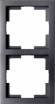 GAO 2fach Rahmen  Modul Schwarz EFT002black