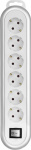GAO EMP406K wh/silver Steckdosenleiste mit Schalte