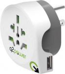 Q2 Power 1.100150 Reiseadapter  Welt nach USA mit
