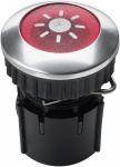 Grothe 63022 Klingeltaster beleuchtet 1fach Alumin
