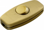 interBaer 5052-010.01 Schnurschalter  Gold 2 x Aus/