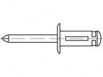 TOOLCRAFT TO-5455308 Offene Blindniete  4,8 mm