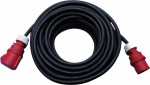 PCE 2241 Strom Verlaengerungskabel  32 A Schwarz 25