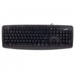 Клавиатура GENIUS KB-110X (USB, Чёрный, RU) 104 клавиши, влагоустойчивая
