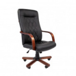 Офисное кресло EChair 430 TPU экокожа черная (PU), пластик