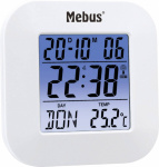 Mebus 51511 Funk Wecker Weiss