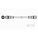 2273114-3 TE Connectivity M12 to M12 Cable Assembly Double-Ended Male Straight To Straight Female / 1000 mm PUR Cable, 5 wire / Unshielded