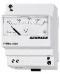MG059250 Schrack Technik Voltmeter, Reiheneinbau, AC, 250V, direkt analog