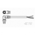 2273010-3 TE Connectivity M8 Cable Assembly Single-Ended Male Right Angle / 5000 mm PUR Cable, 4 wire / Unshielded