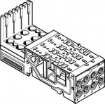 FESTO Anschlussplatte 546806 VMPA1-AP-4-1-EMM-4  -