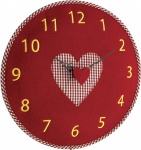 TFA 60.3025.05 Quarz Wanduhr 330 mm x 40 mm Rot