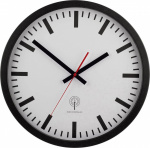 EUROTIME 56862 Funk Wanduhr 40 cm  Schwarz