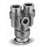KQB2U06-08 SMC KQB2U-xx, Metal One-touch Fitting, Different Diameter Union Y