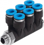 FESTO Verteiler 186262 QSLV6-G1/2-12    Rohr-d: 12