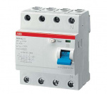 Выключатель дифференциального тока (УЗО) 4п 100А 30мА тип A F204 ABB 2CSF204101R1900