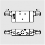 7030020300 Metal Work 70 series valve electro-pneumatic couplings 1/2" 3/2 slave bistable