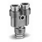 KQB2U11-00 SMC KQB2U-00, Metal One-touch Fitting, Inch Size UNF NPT, Union Y