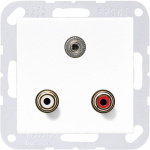 Jung  Einsatz Chinch, Miniklinke 3,5 mm AS 500, A