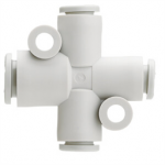 KQ2TY10-12A SMC KQ2TY, One-touch Fitting White Color - Different diameter cross