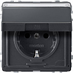 Merten   Steckdose Aquadesign Anthrazit MEG2312-72