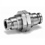 KQG2E16-00 SMC KQG2E-00, Stainless Steel 316, One-touch Fitting, Bulkhead Union