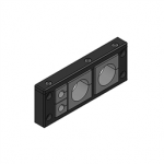 99300.204 Icotek KEL-ER 24/4-BS / Cable entry frame, split, double row, IP66, with fire penetration seal IFPS, EI30/E45, V2A