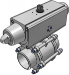 FESTO Kugelhahn-Antriebseinheit VZBA-4"-WW-63-T-22