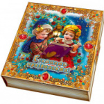 Набор конфет Книга золотая картон1000г.