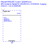 140718 Mitsubishi PLC Q Series Power supply 100-240VAC input, 5VDC/8,5A output