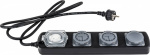 Heitronic 45074 Steckdosenleiste mit Schaltuhr 3fa