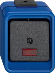 Merten 1fach Komplett Wechselschalter  Blau 372375
