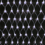 Гирлянда "Сеть" 2х1.5м свечение с динамикой 288LED бел. 230В провод прозр. Neon-Night 215-045