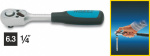 Hazet  863S Umschaltknarre 1/4" (6.3 mm) 115 mm