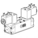 7052022200 Metal Work Valve ISO 2 5599/1 5/3 electro-pneumatic monostable with spring mechanical open centres