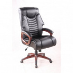 Кресло BN_Dp_EChair-636 ТR, рециклированная кожа черная, пластик