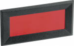 Frontrahmen   Schwarz, Rot  (B x H) 64 mm x 28 mm